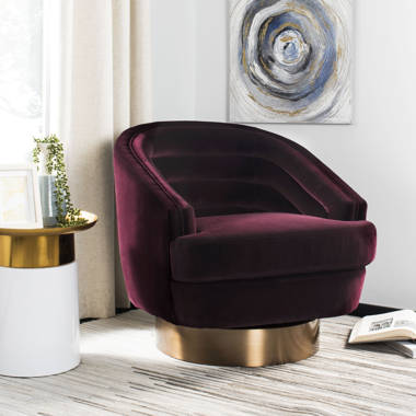 Canyon cream discount velvet swivel chair